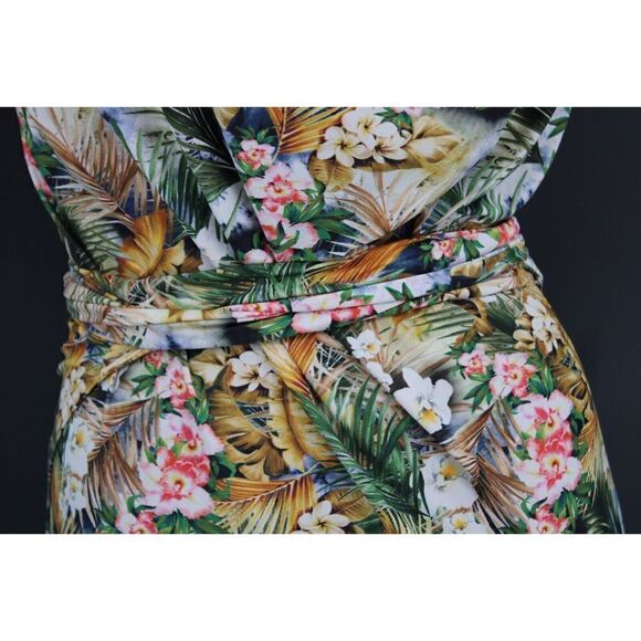 CIA.MARITIMA BEACHWEAR DRESS SWIM COVER UP MEDIUM TANK WITH WRAP WAIST SKIRT - Picture 7 of 10